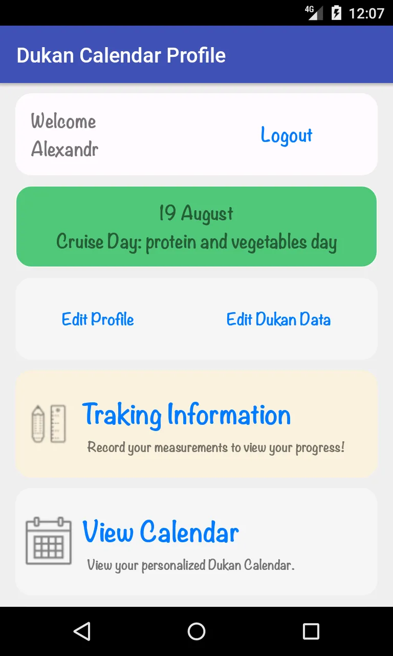 Dukan Calendar | Indus Appstore | Screenshot