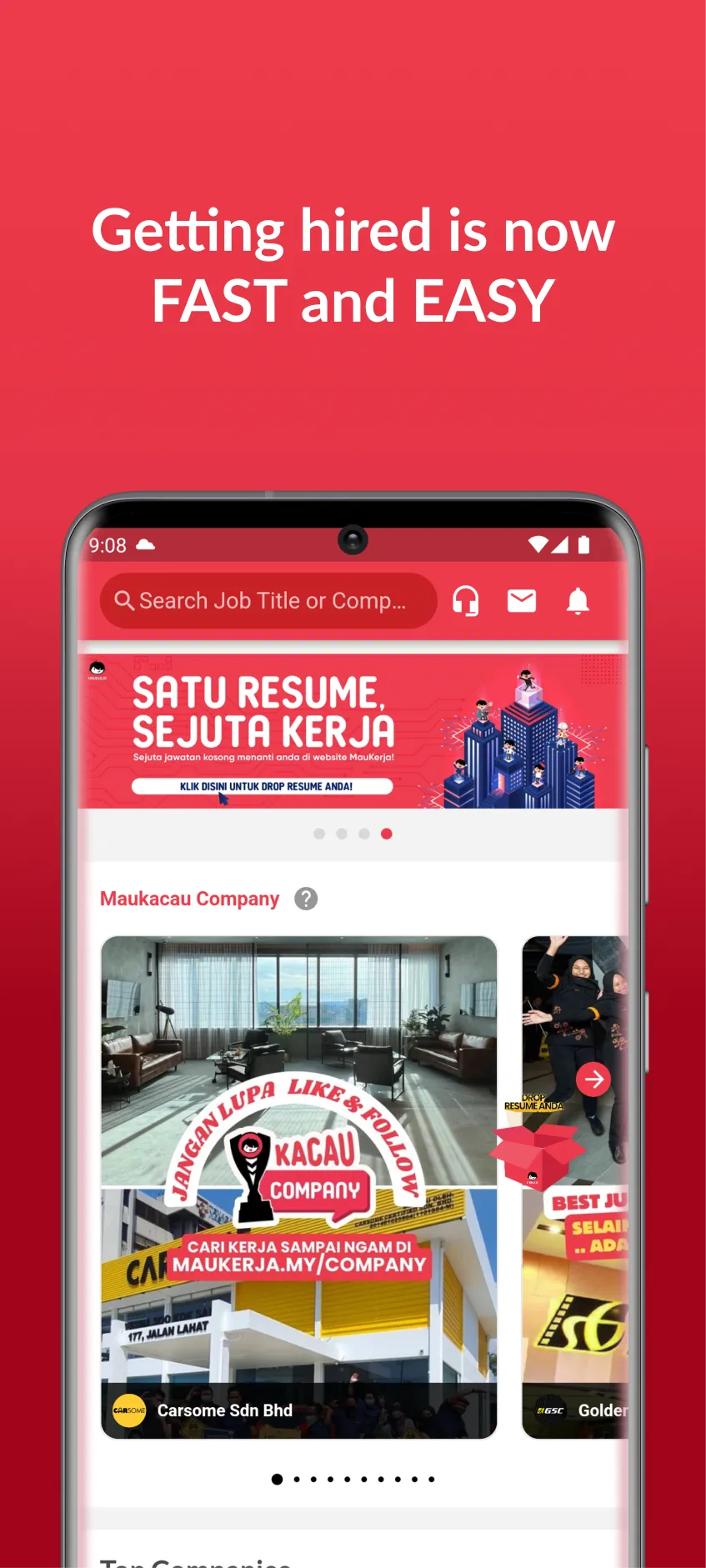 Maukerja - Malaysia Job Search | Indus Appstore | Screenshot