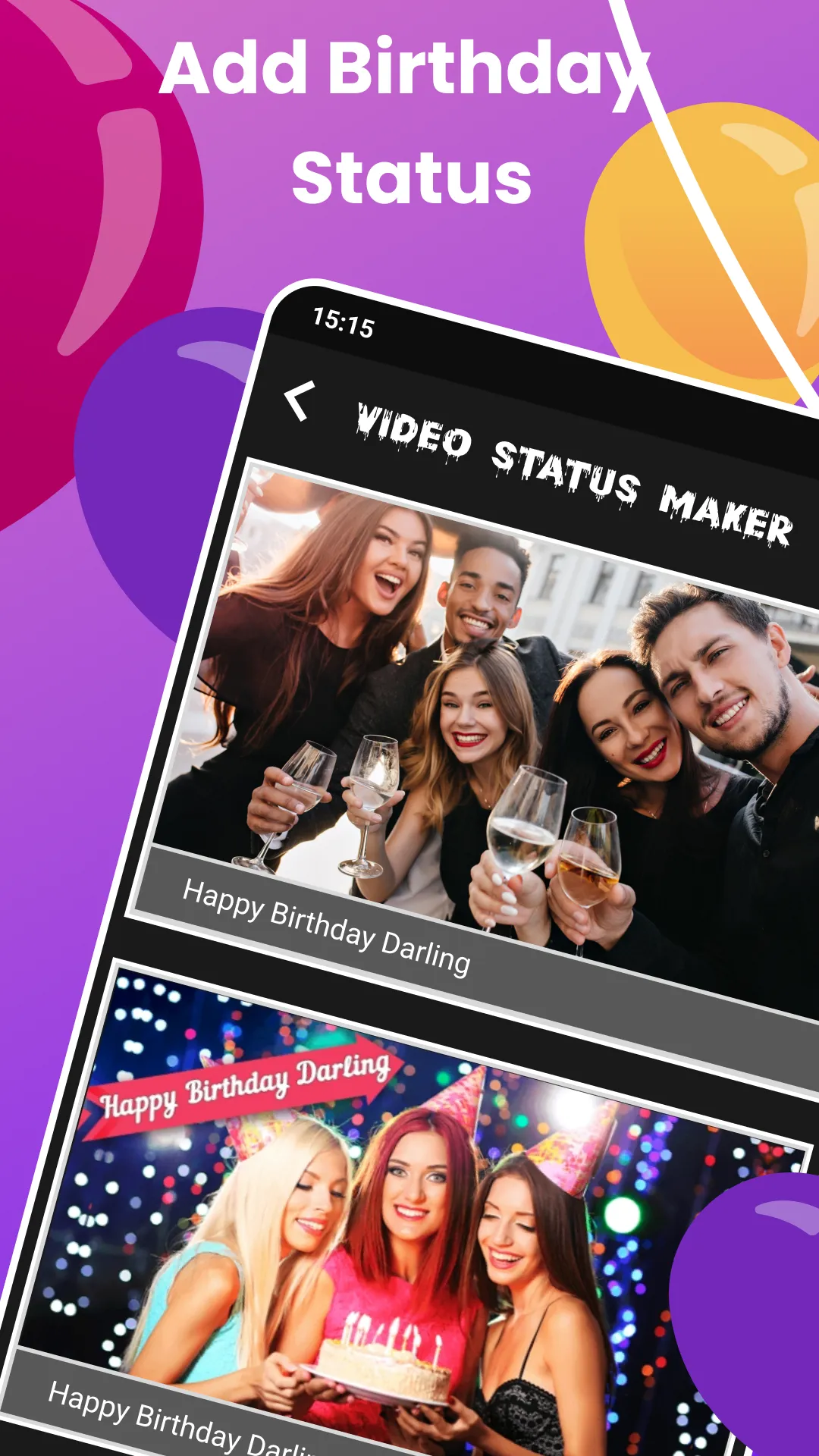 Birthday Video Maker 2025 | Indus Appstore | Screenshot