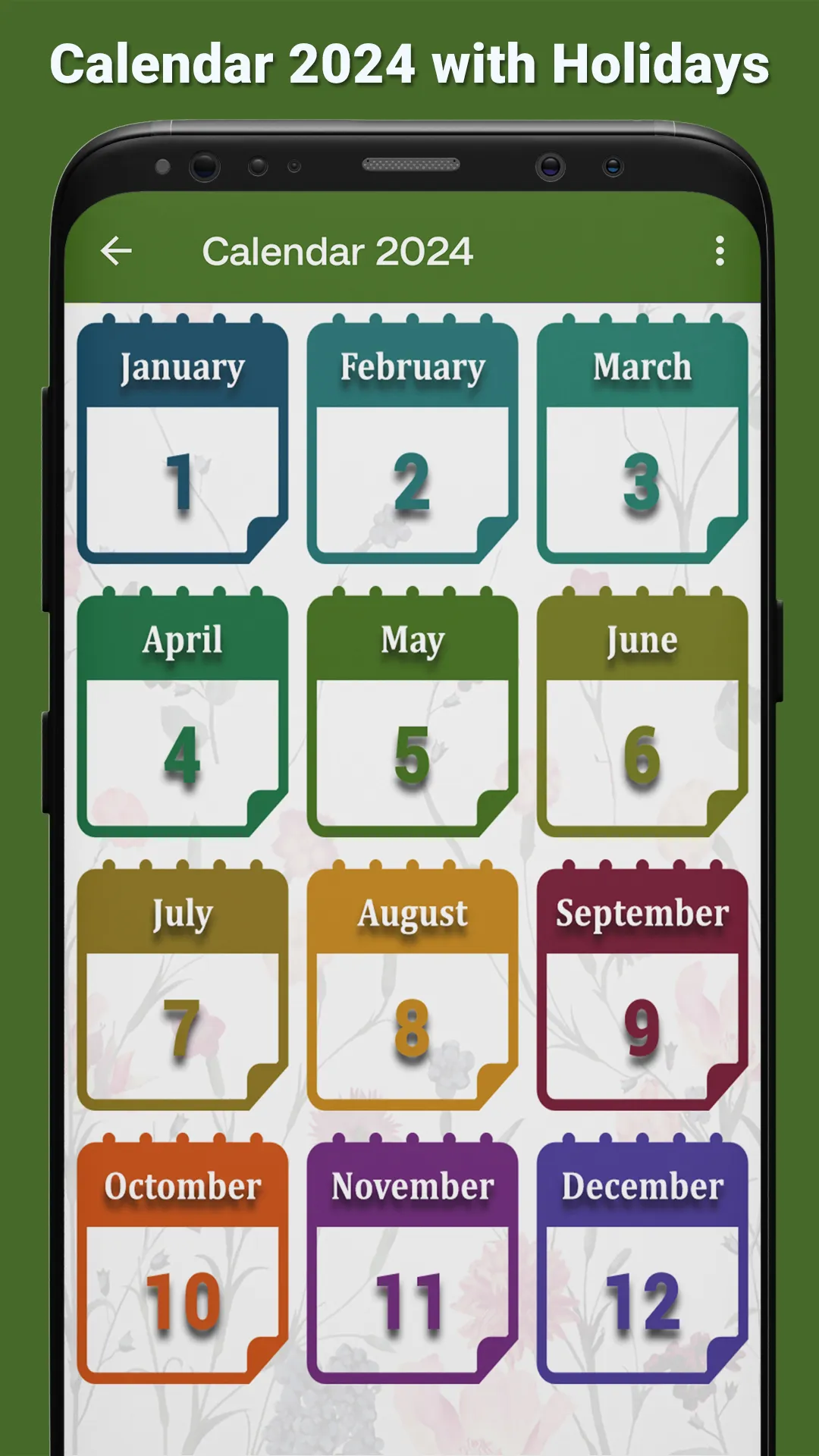 Calendar 2024 with Holidays | Indus Appstore | Screenshot