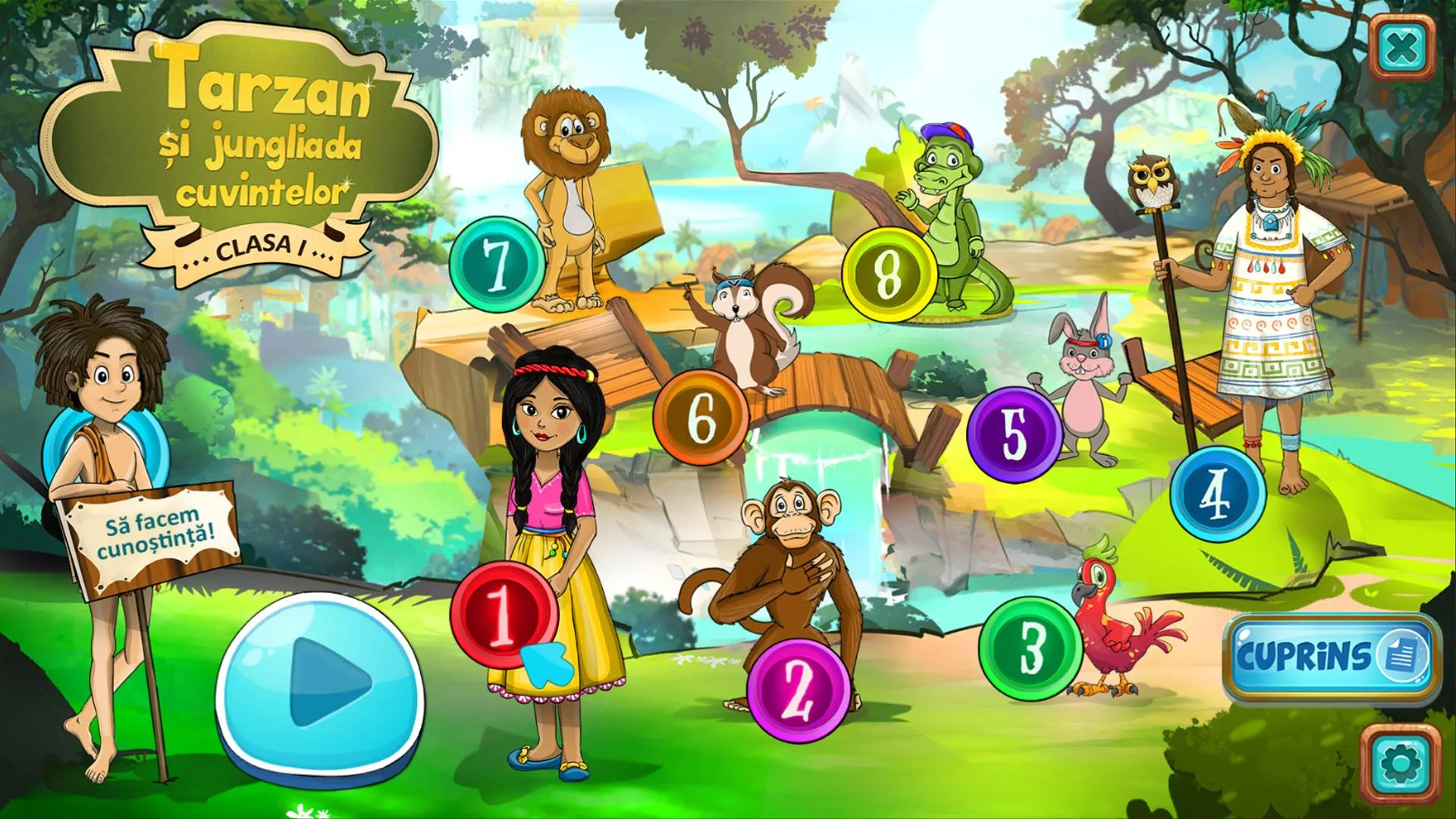 Tarzan și jungliada cuvintelor | Indus Appstore | Screenshot