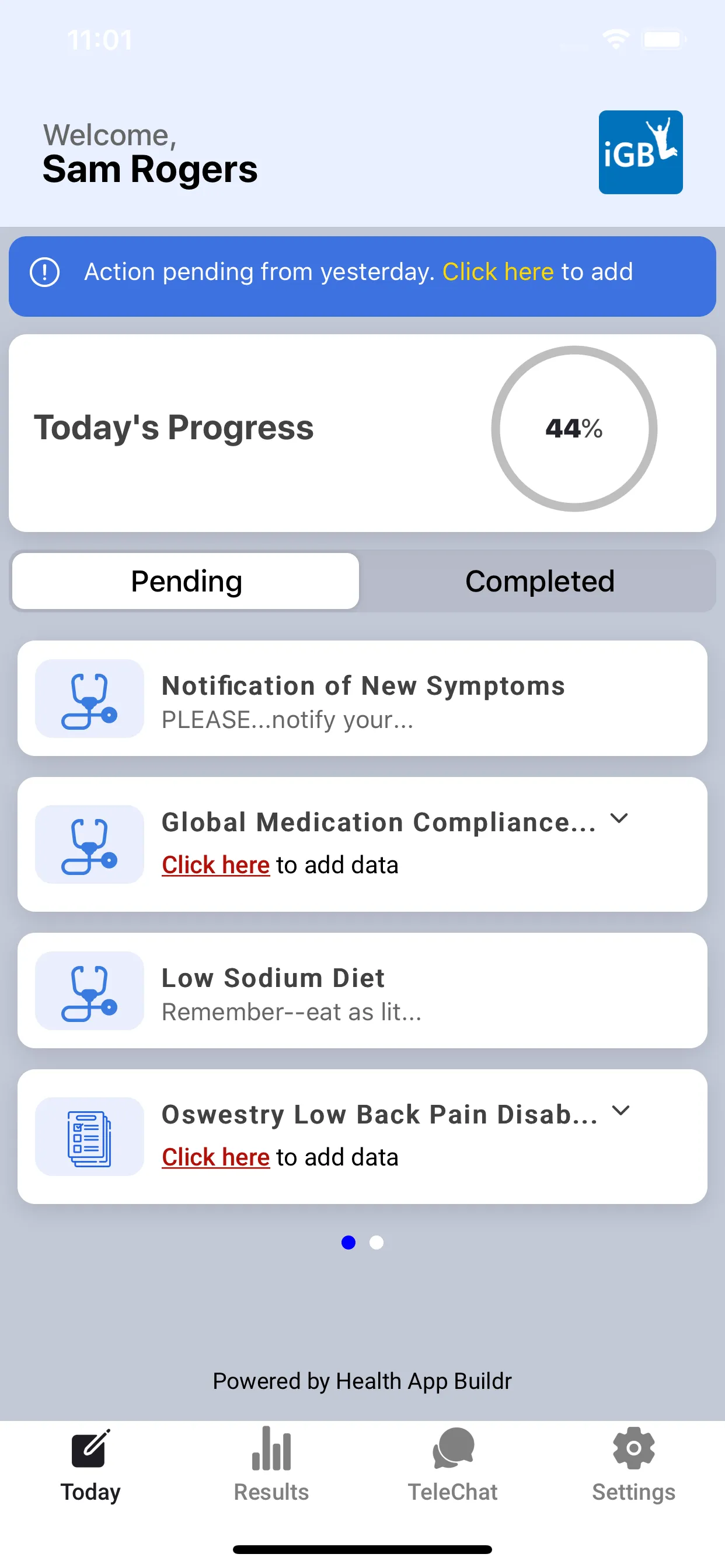 Health App Buildr | Indus Appstore | Screenshot