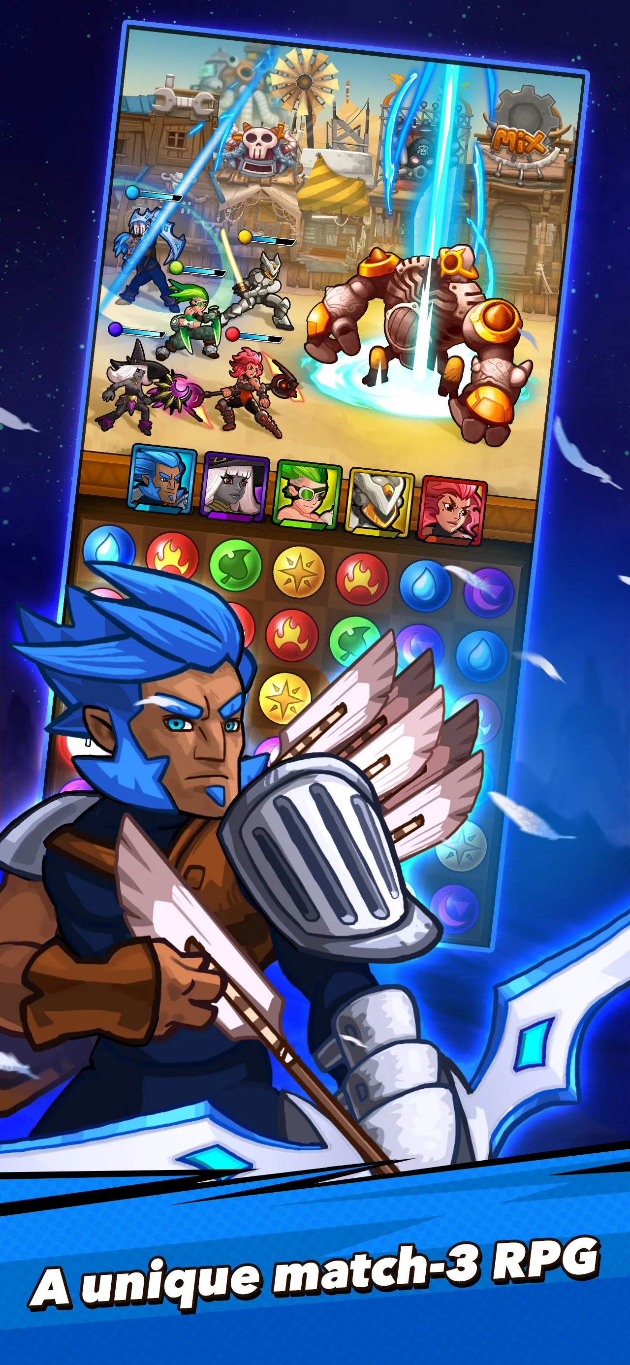 Stone Breaker: Match-3 RPG | Indus Appstore | Screenshot