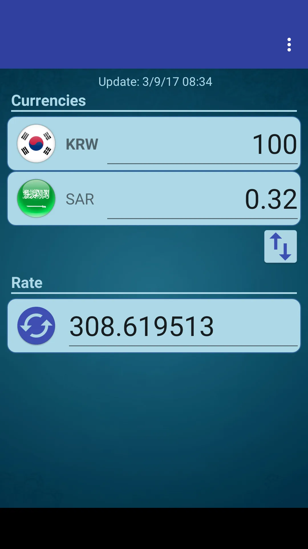 KRW Won x Saudi Arabian Riyal | Indus Appstore | Screenshot