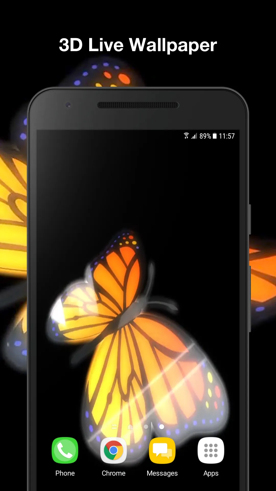 3d Butterfly Live Wallpaper | Indus Appstore | Screenshot