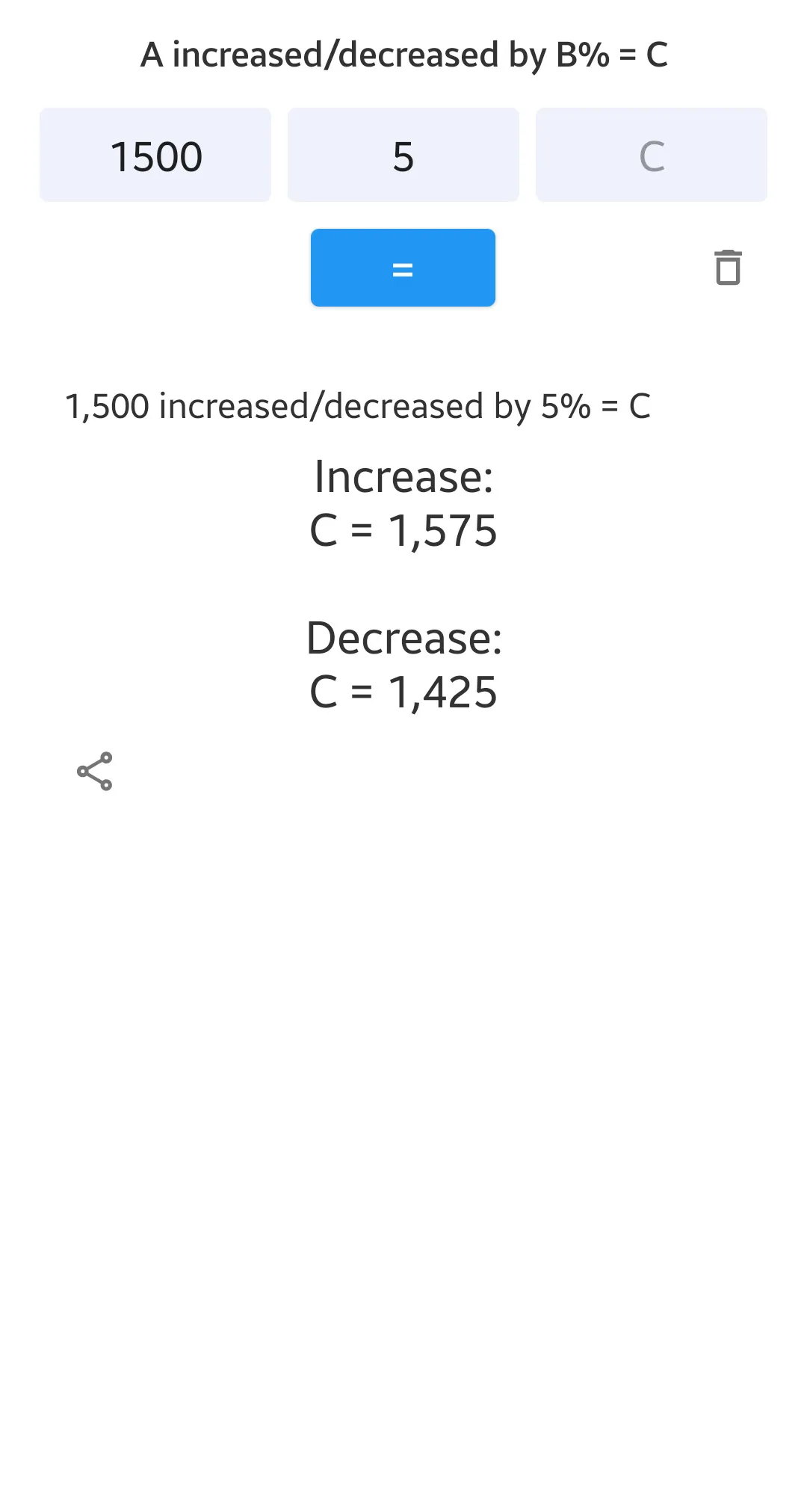 Percent Pro | % calculator | Indus Appstore | Screenshot