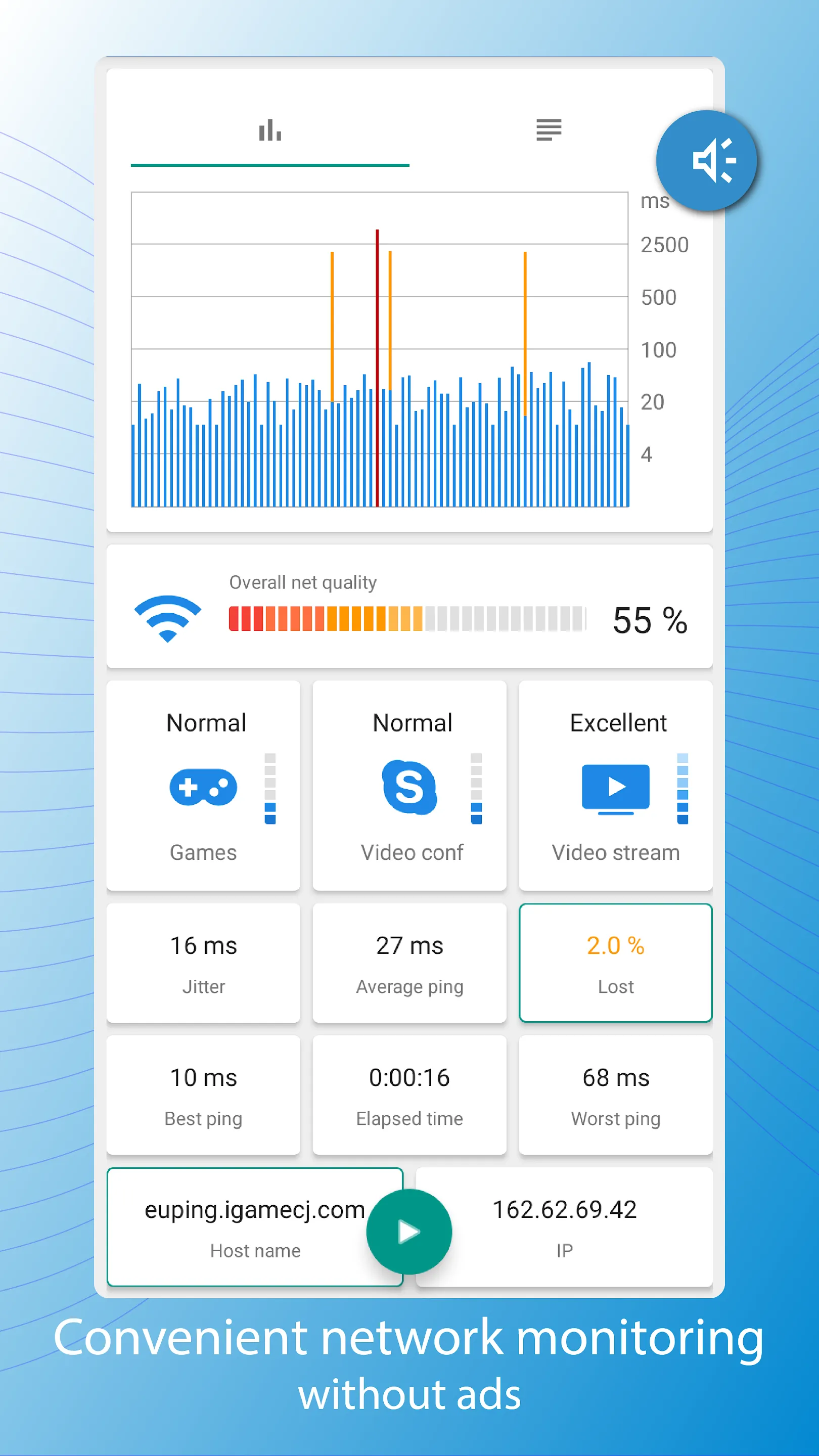 Pingmon - network ping monitor | Indus Appstore | Screenshot