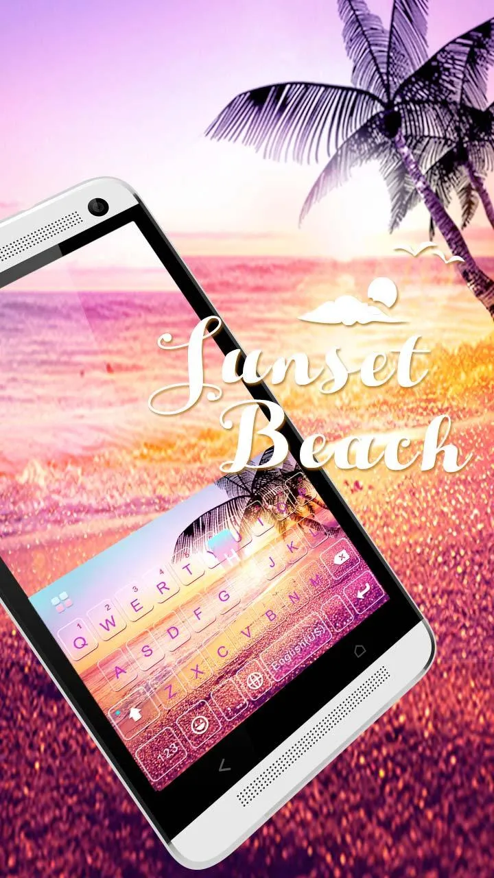 Sunsetbeach Keyboard Theme | Indus Appstore | Screenshot