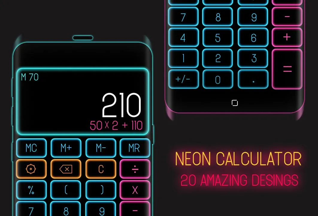 Neon Calculator | Indus Appstore | Screenshot