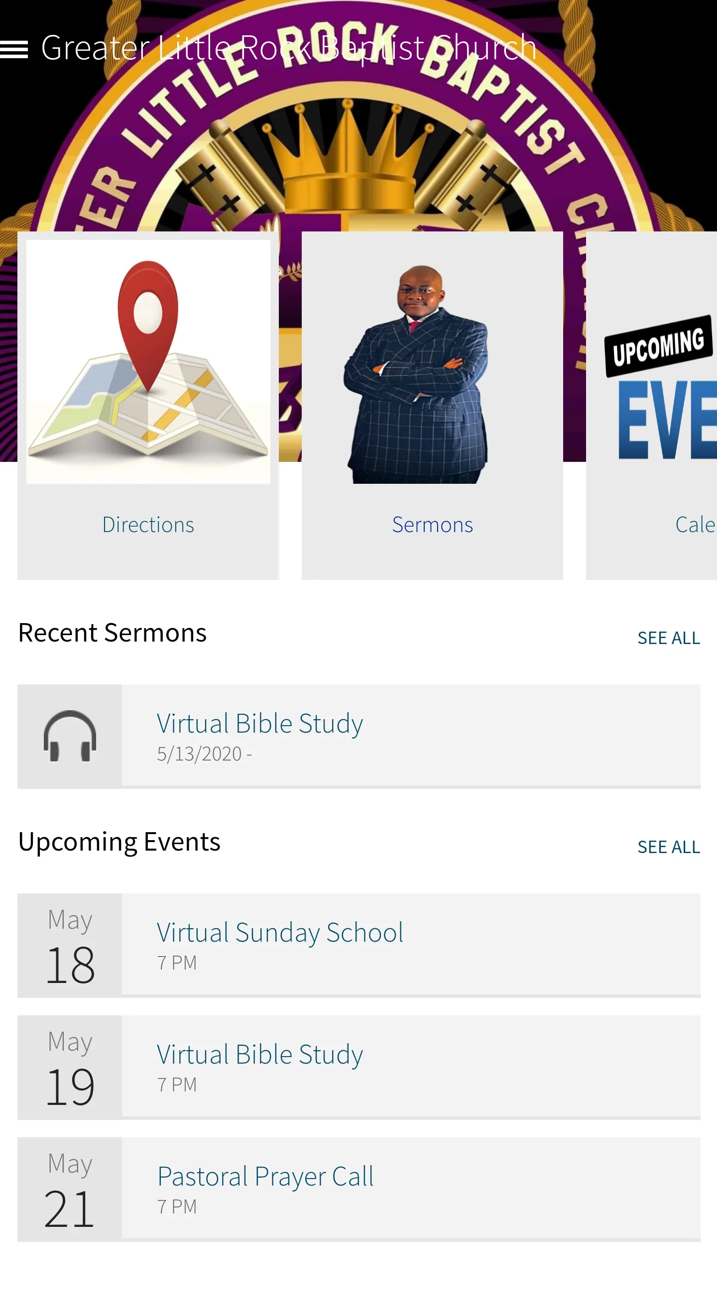 Greater Little Rock Baptist Ch | Indus Appstore | Screenshot