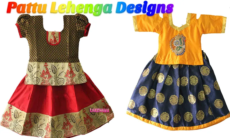 Kids Pattu Lehenga Designs | Indus Appstore | Screenshot