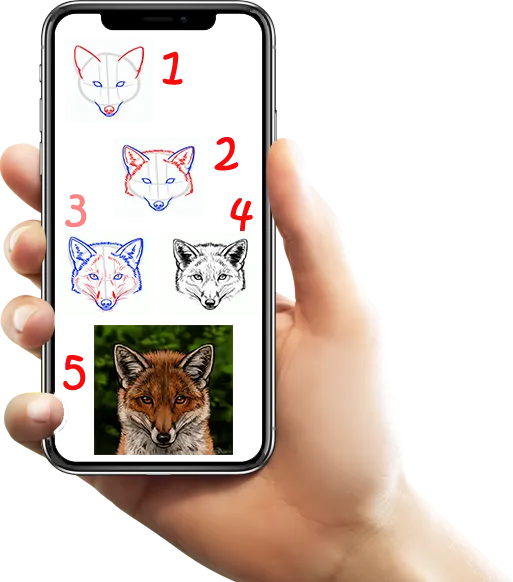 Learn to Draw Animals  by step | Indus Appstore | Screenshot