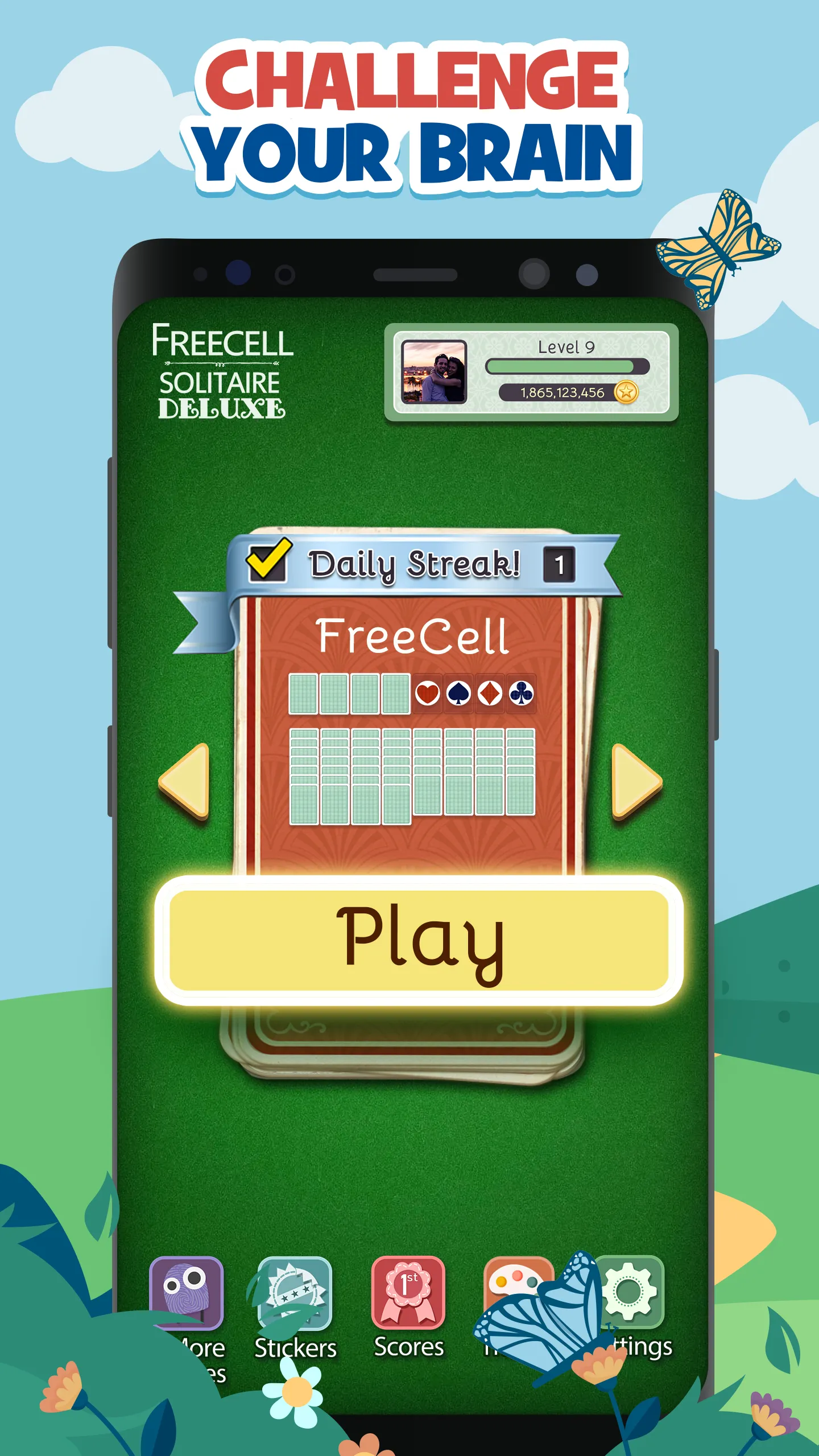 FreeCell Deluxe® Social | Indus Appstore | Screenshot