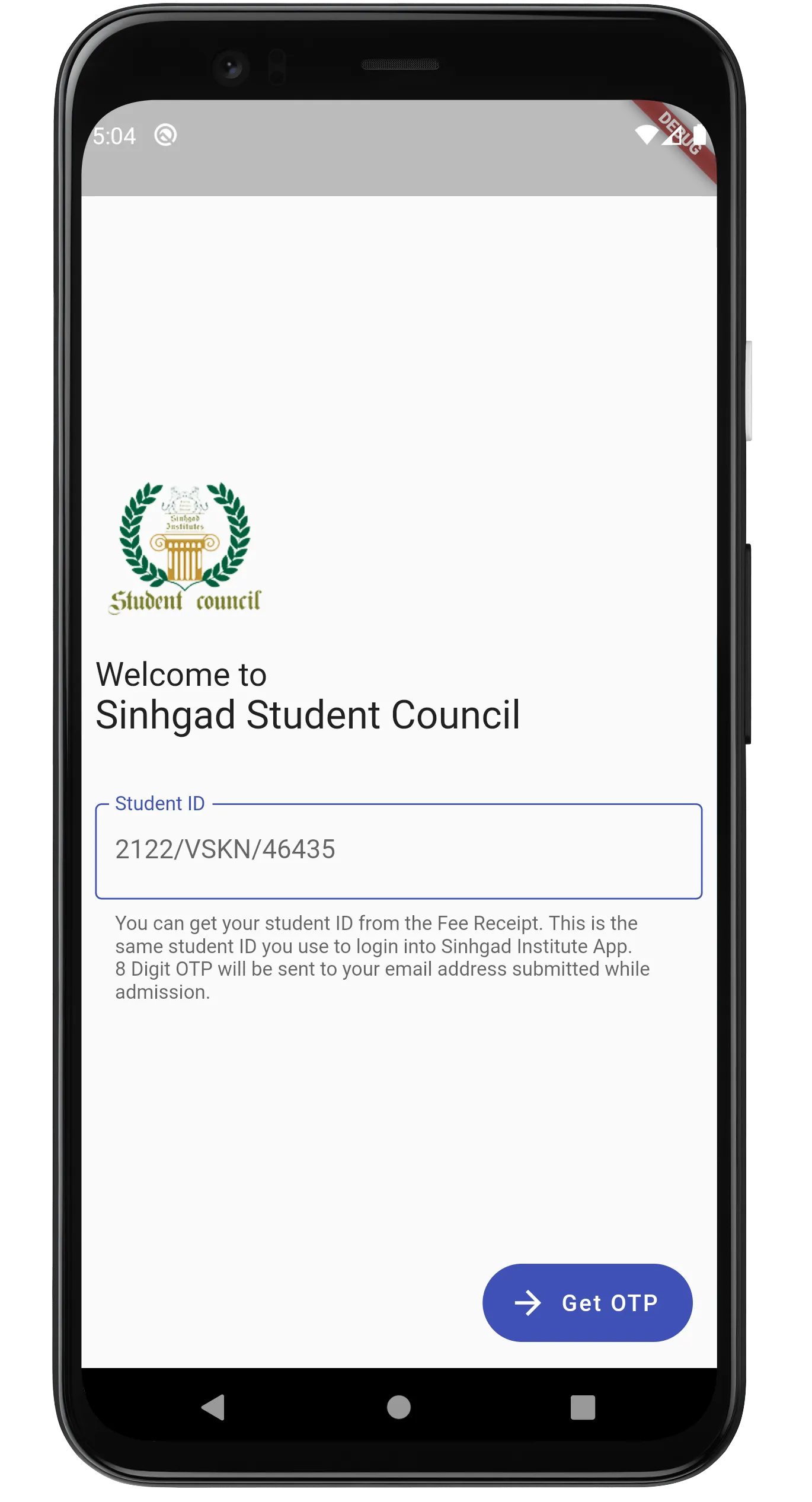 Sinhgad Student Council | Indus Appstore | Screenshot