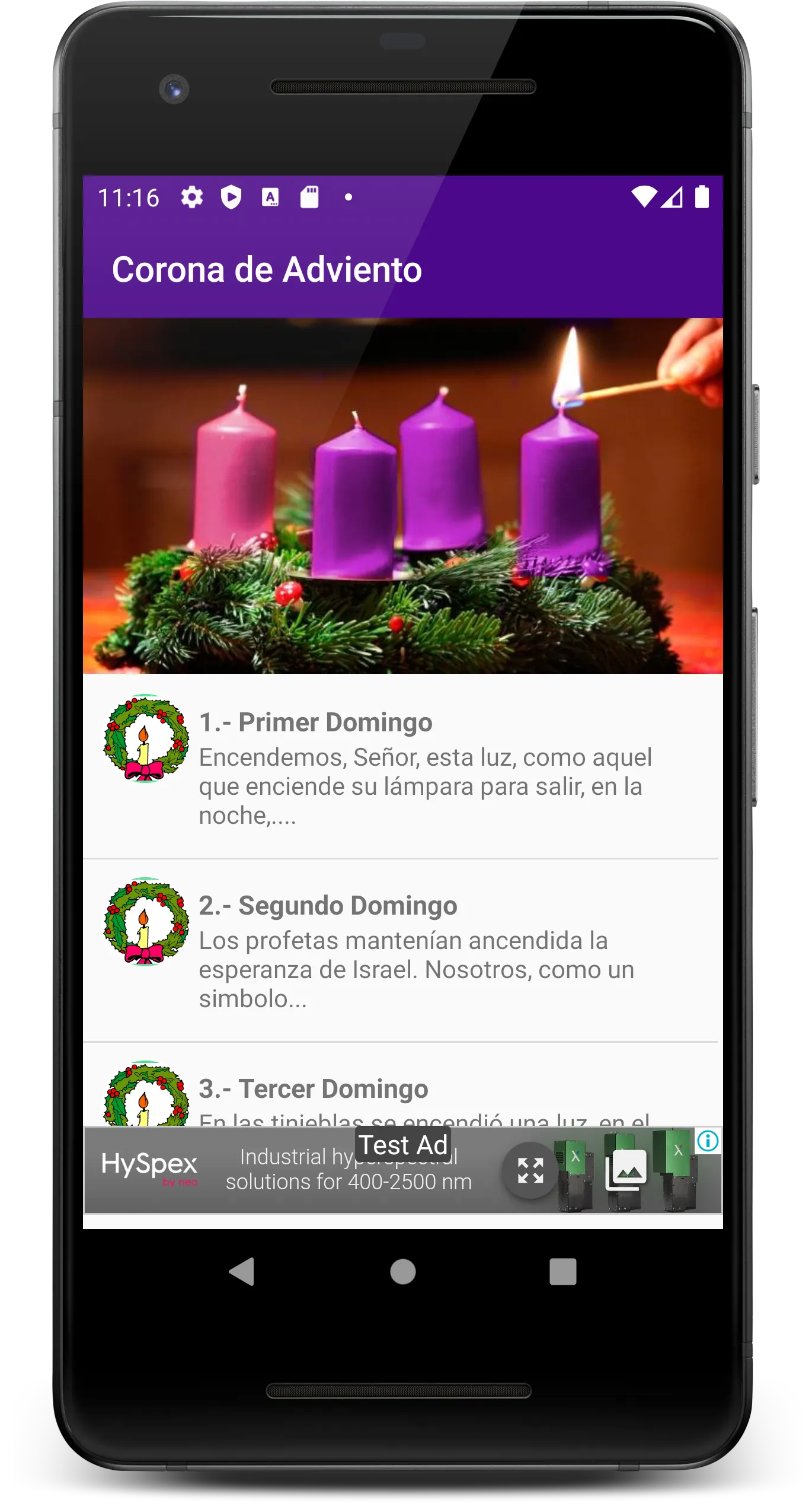 Corona de Adviento | Indus Appstore | Screenshot