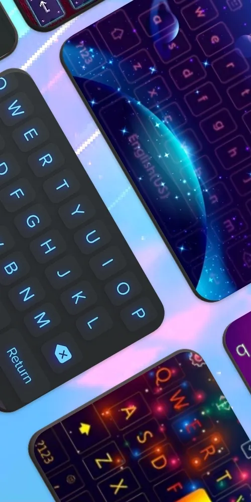 Neon LED Keyboard: Emoji, Font | Indus Appstore | Screenshot