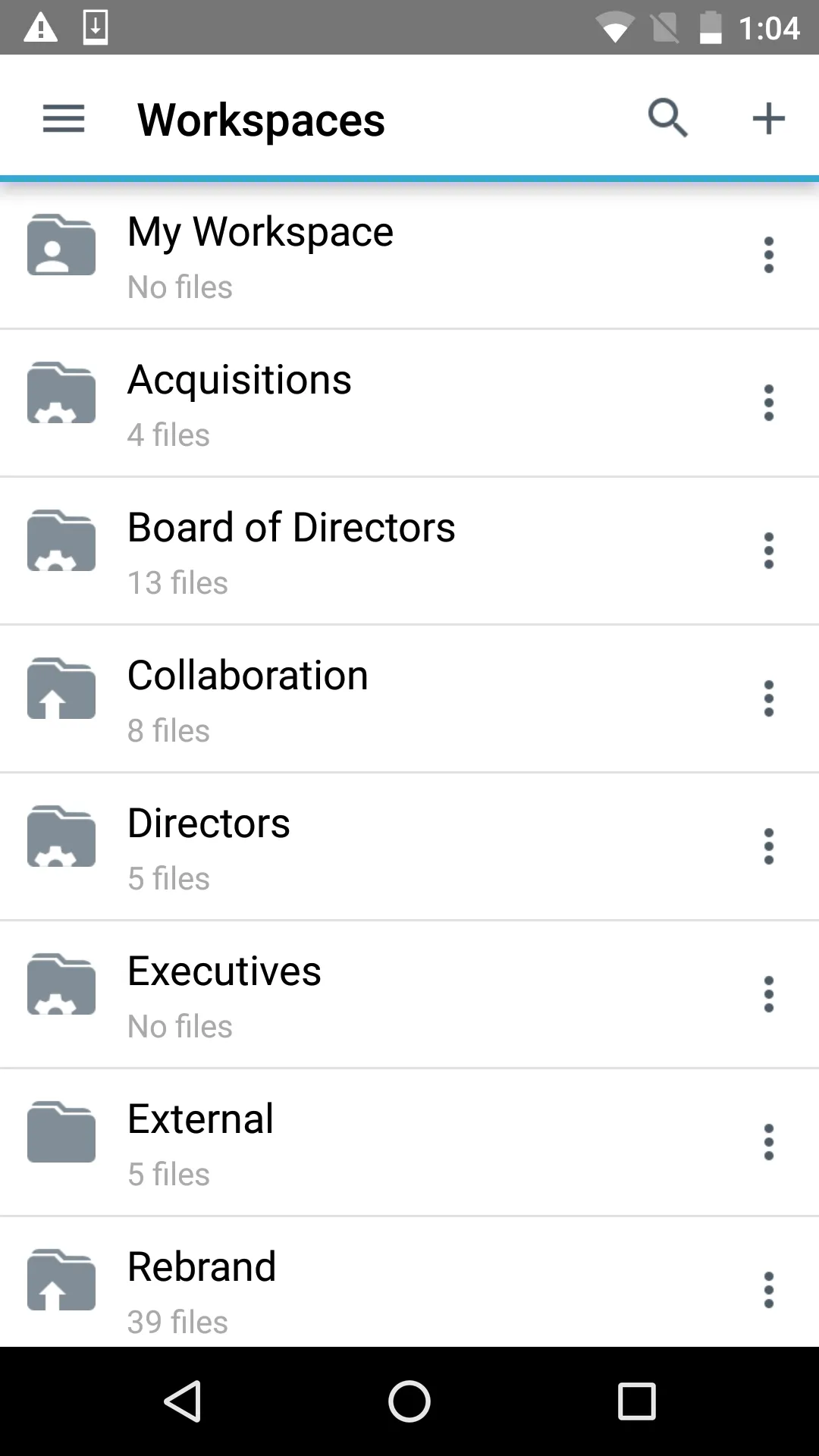 BlackBerry Workspaces | Indus Appstore | Screenshot