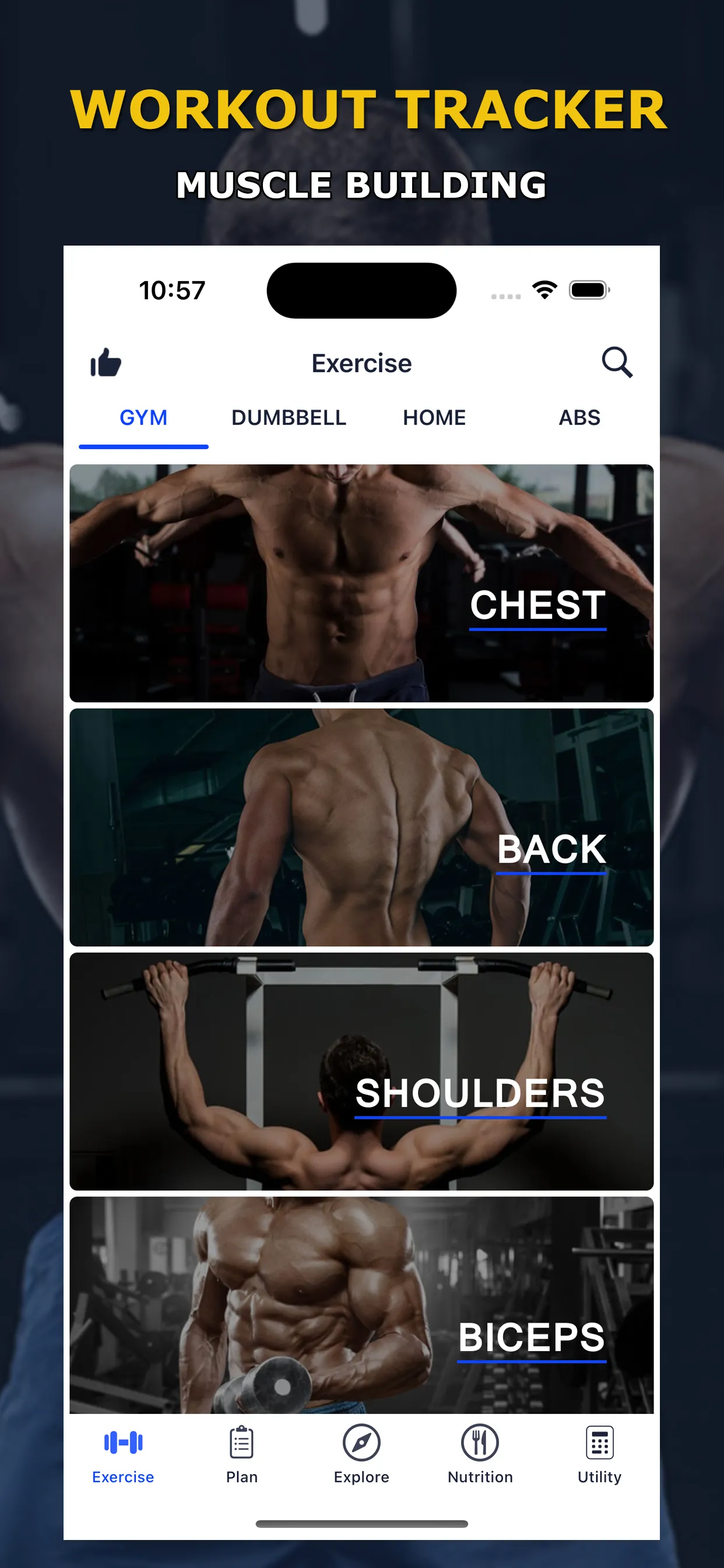 Gym Home Workout: Bodybuidling | Indus Appstore | Screenshot
