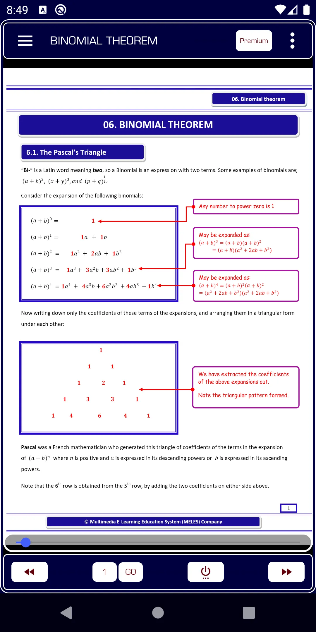 Binomial theorem Pure Math | Indus Appstore | Screenshot