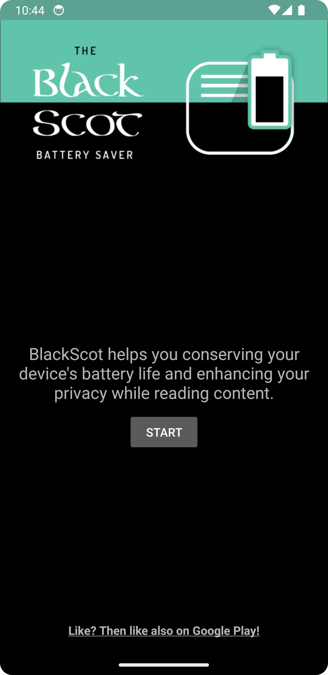 BlackScot screen battery saver | Indus Appstore | Screenshot