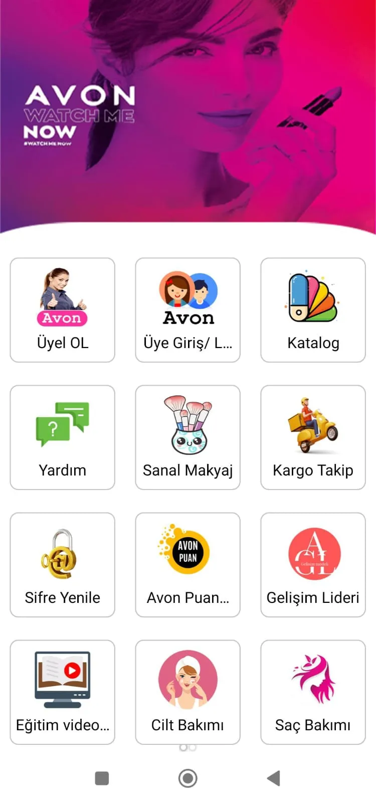 Avon Türkiye Üyelik | Indus Appstore | Screenshot