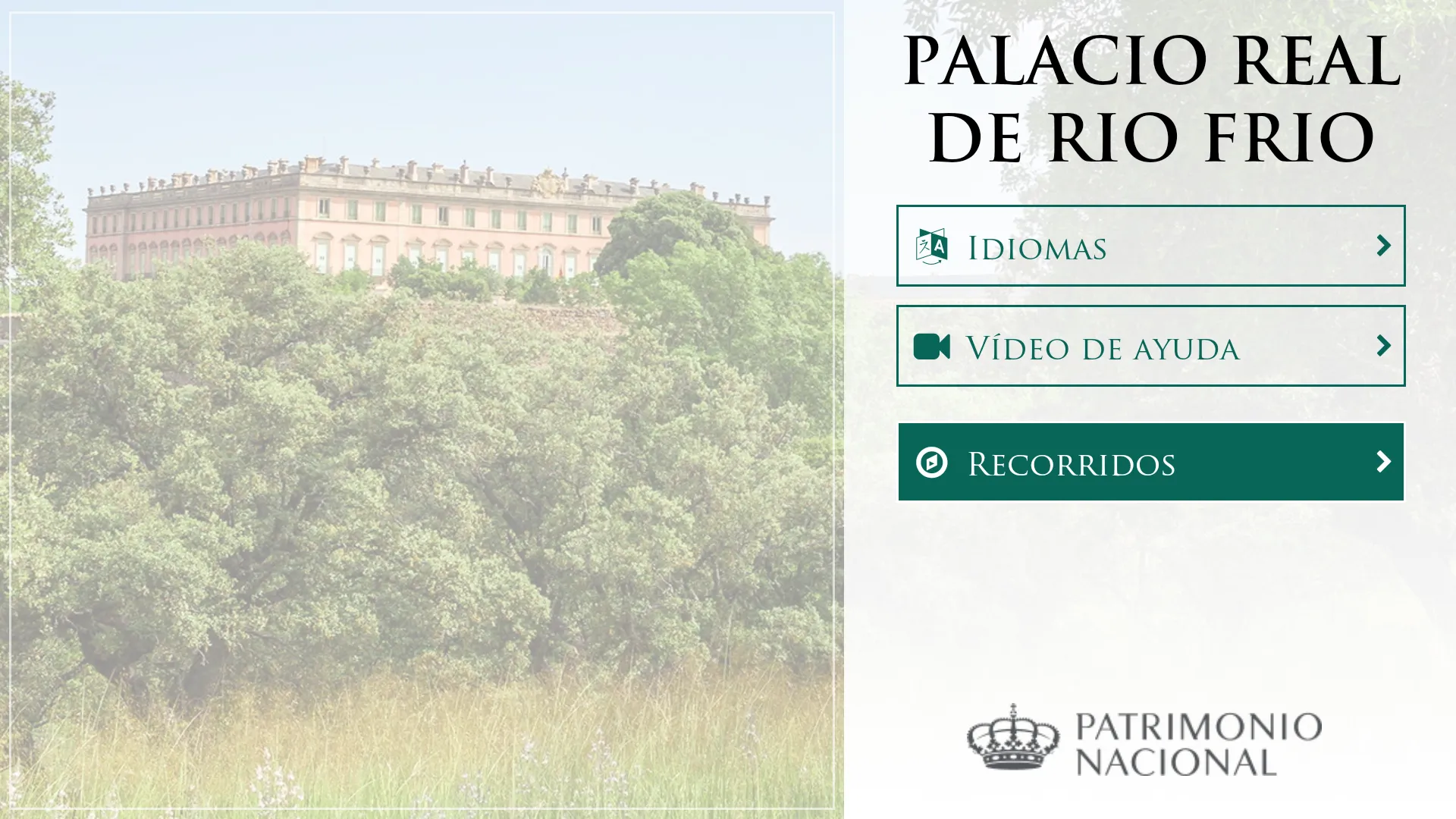 Palacio Real Riofrío | Indus Appstore | Screenshot