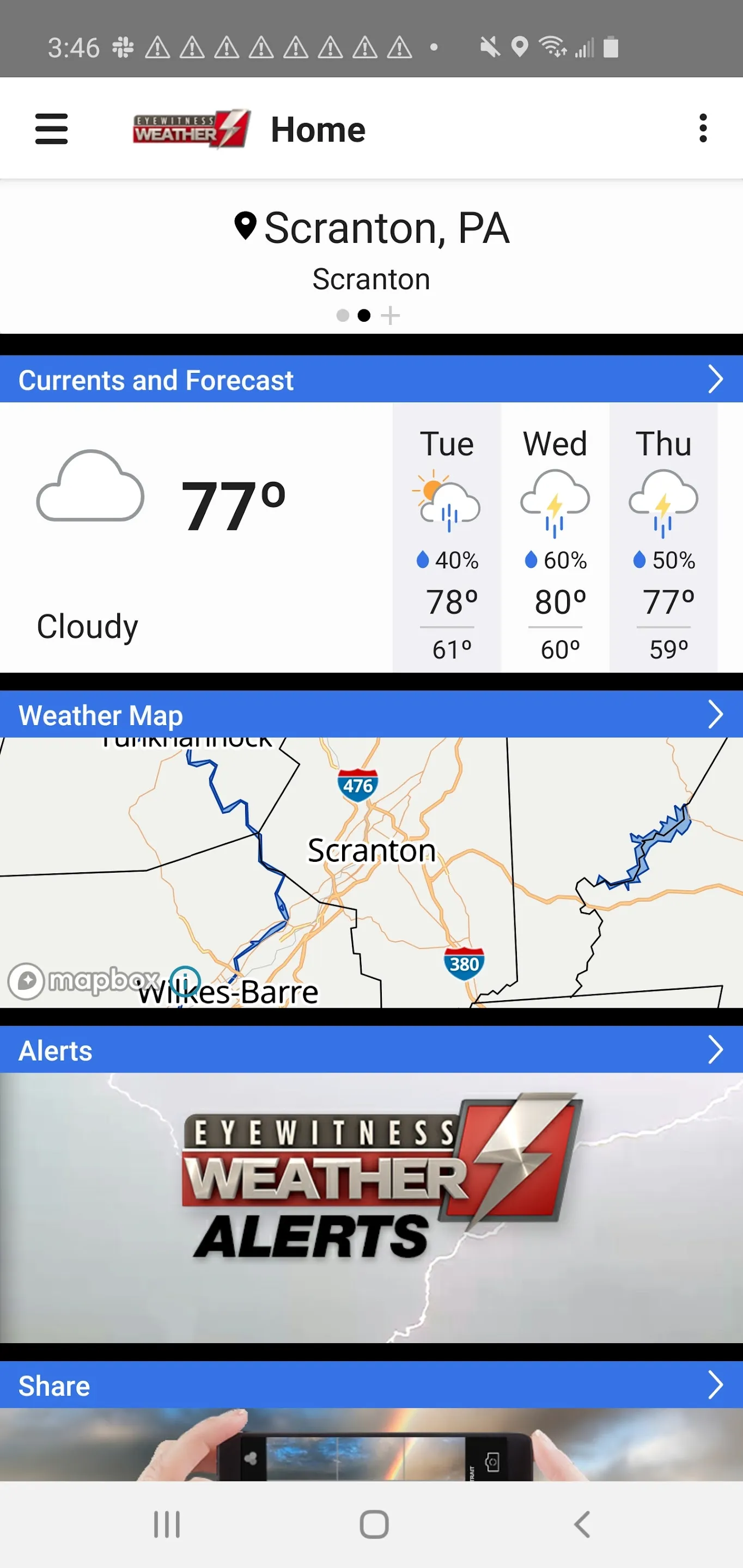 Eyewitness Weather WBRE WYOU | Indus Appstore | Screenshot