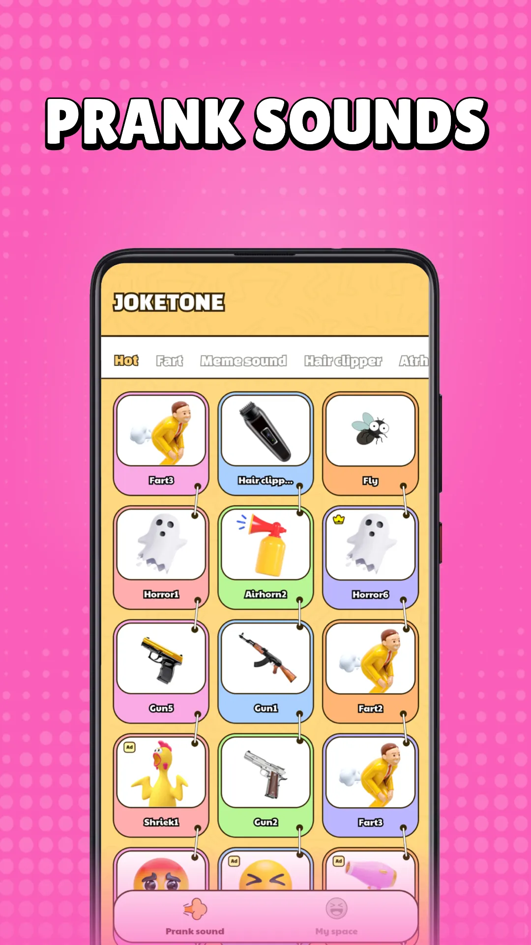 Joketone-Air Horn Fart Sounds | Indus Appstore | Screenshot