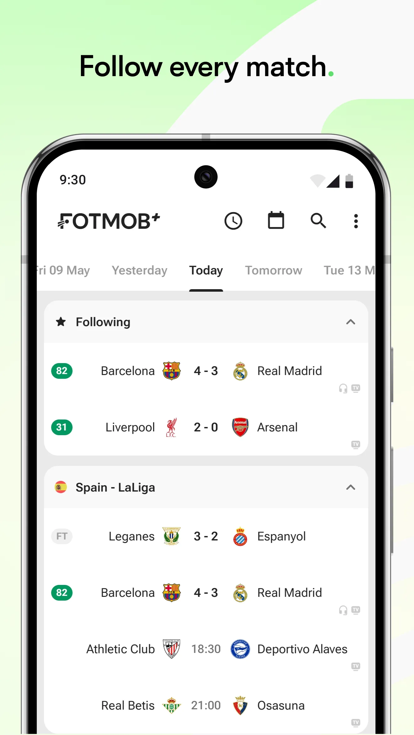 FotMob - Soccer Live Scores | Indus Appstore | Screenshot