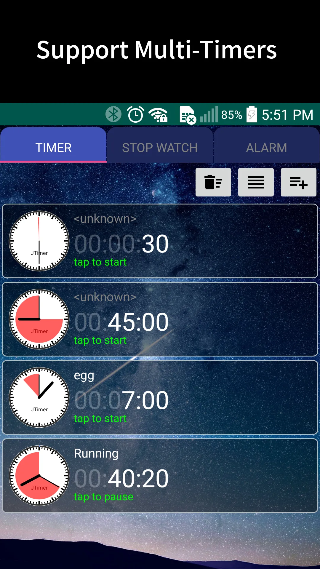 MultiTimer - JMultiTimer | Indus Appstore | Screenshot