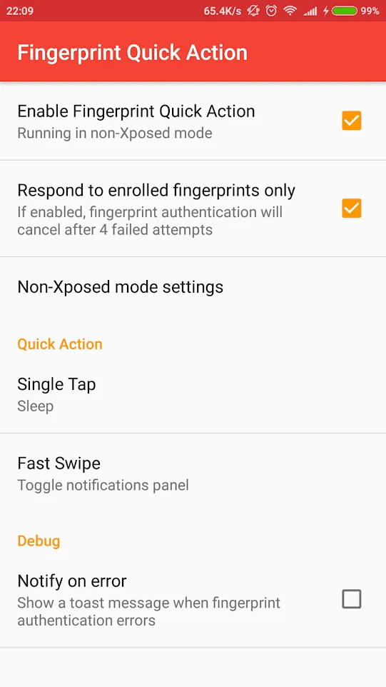 Fingerprint Quick Action | Indus Appstore | Screenshot