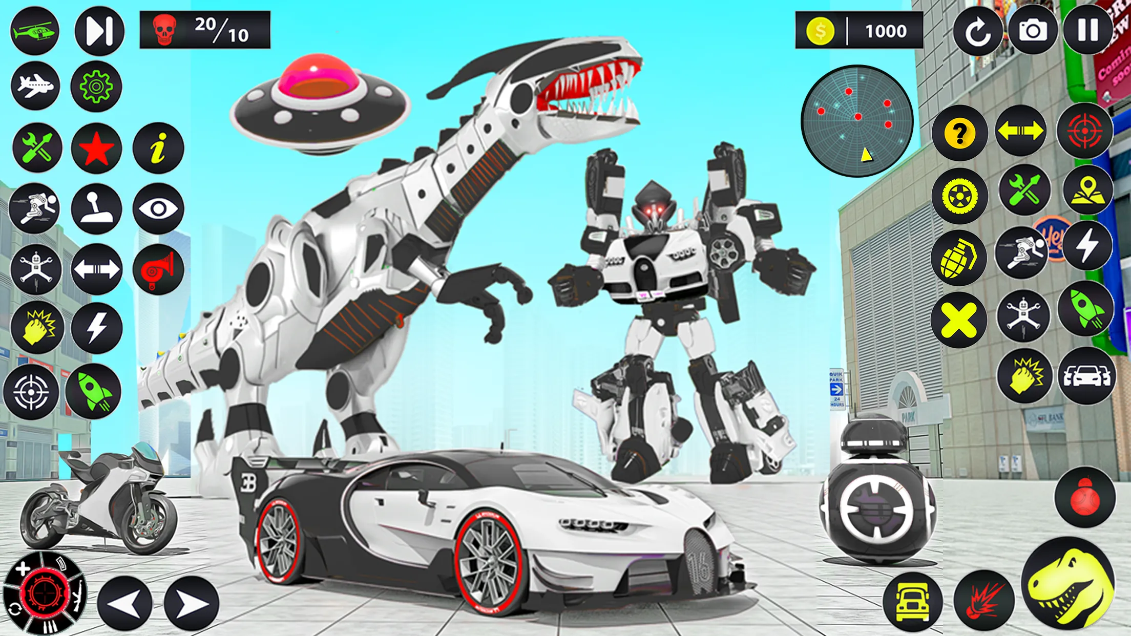 Dino Robot Car Transform Games | Indus Appstore | Screenshot