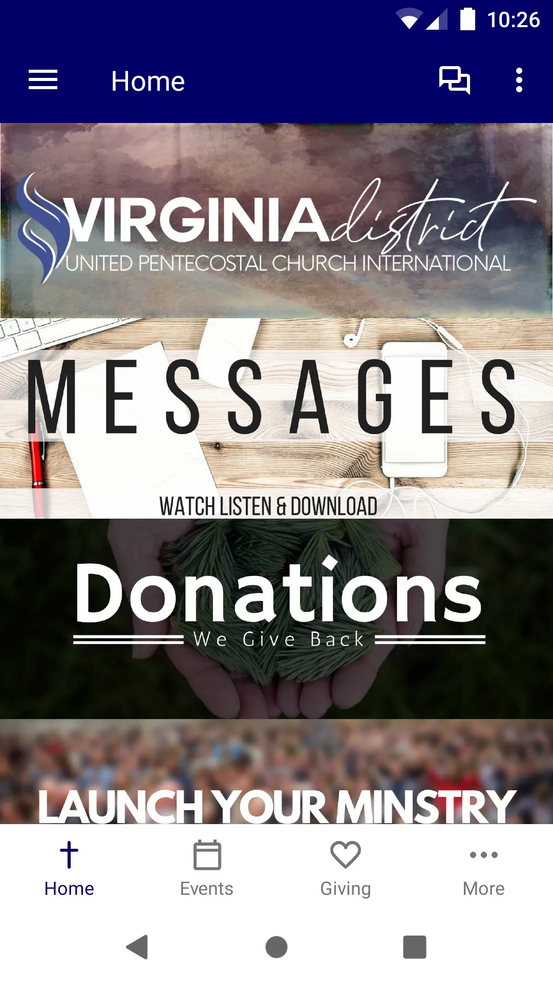 Virginia District UPCI | Indus Appstore | Screenshot