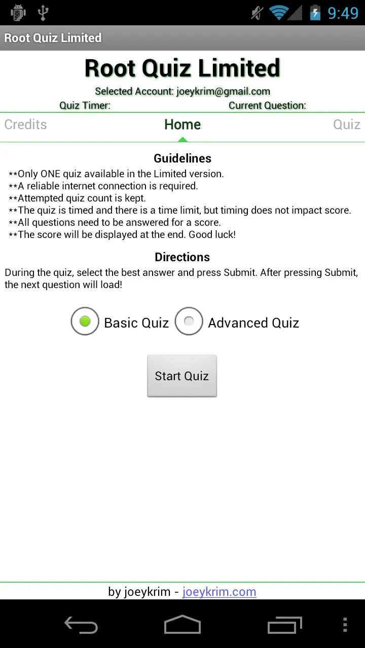 Root Quiz - Limited | Indus Appstore | Screenshot