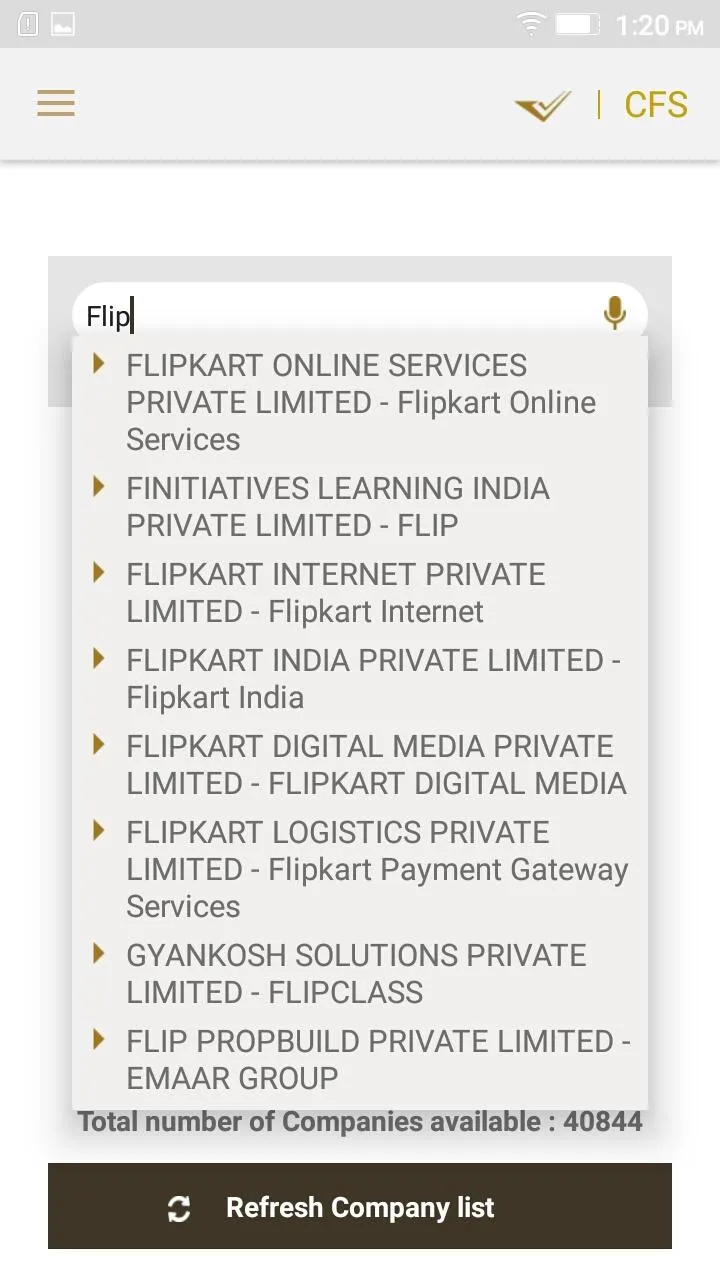 Indian Private Co. Financials | Indus Appstore | Screenshot