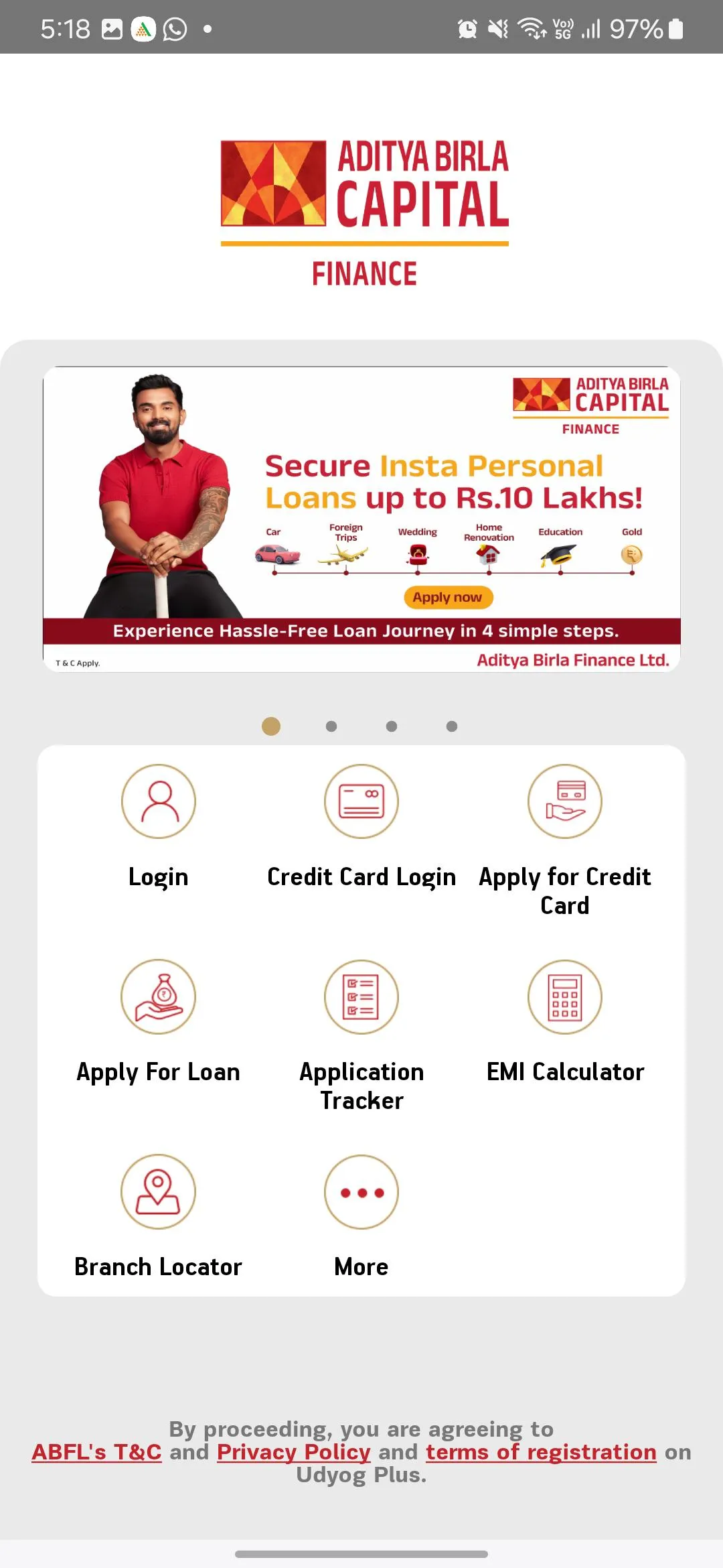 Aditya Birla Finance | Indus Appstore | Screenshot