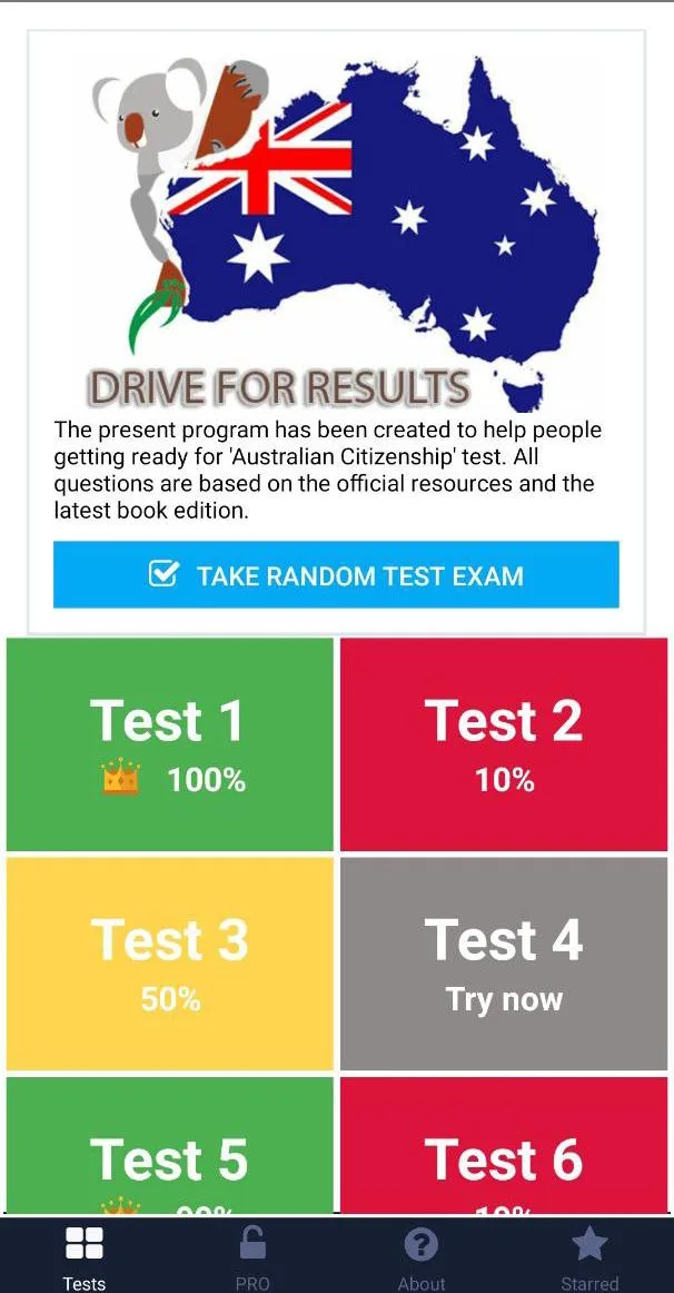 Australian Citizenship Test | Indus Appstore | Screenshot