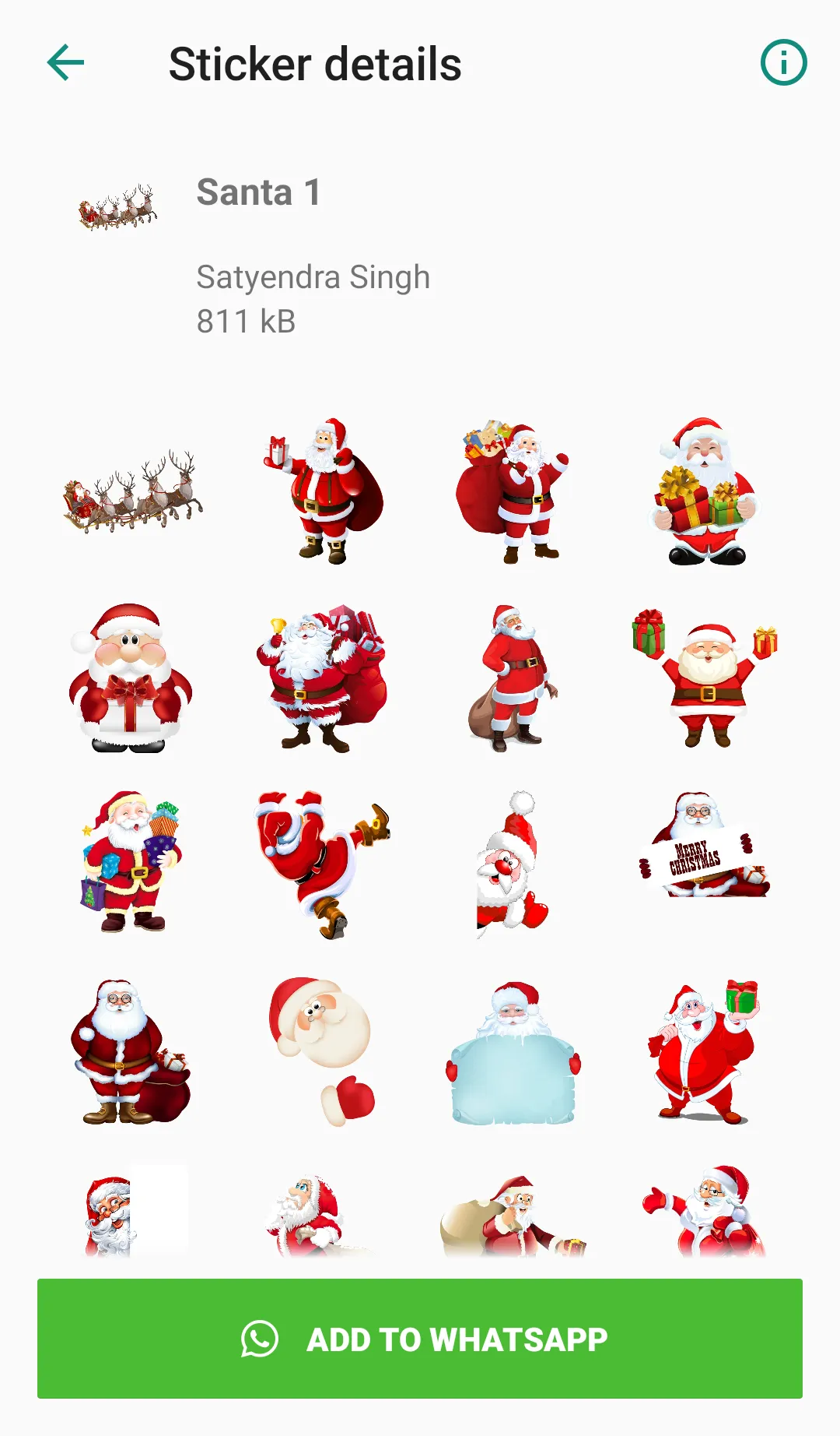 Christmas Sticker for Whatsapp | Indus Appstore | Screenshot