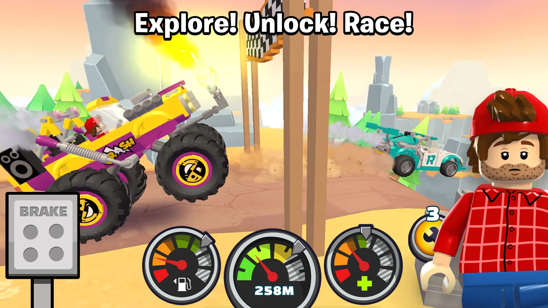 LEGO® Hill Climb Adventures | Indus Appstore | Screenshot