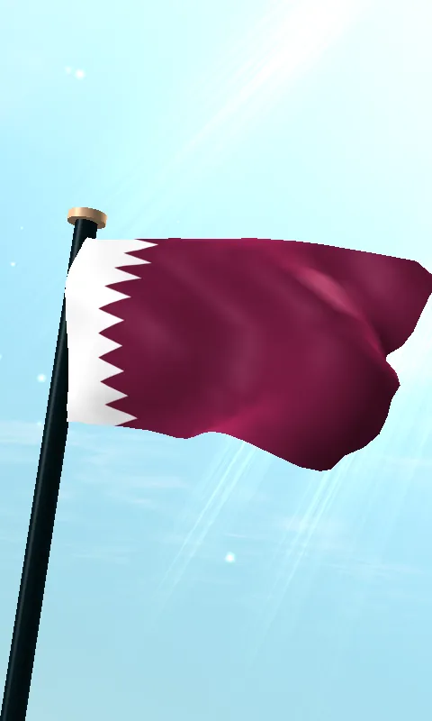 Qatar Flag 3D Free Wallpaper | Indus Appstore | Screenshot