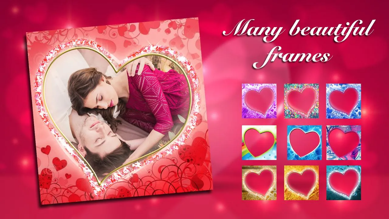 Valentine Love Photo Frame | Indus Appstore | Screenshot