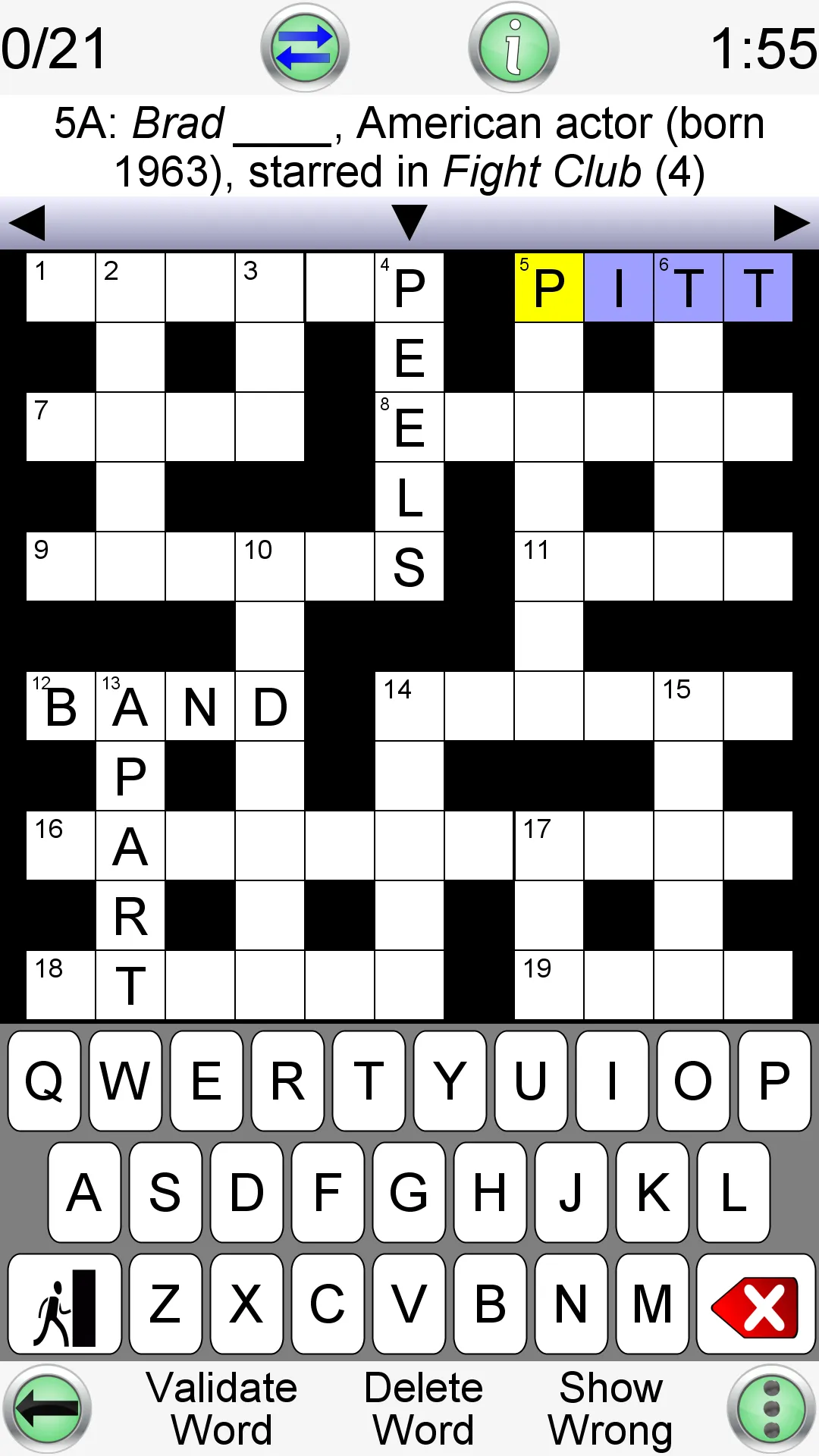 Crossword Unlimited | Indus Appstore | Screenshot