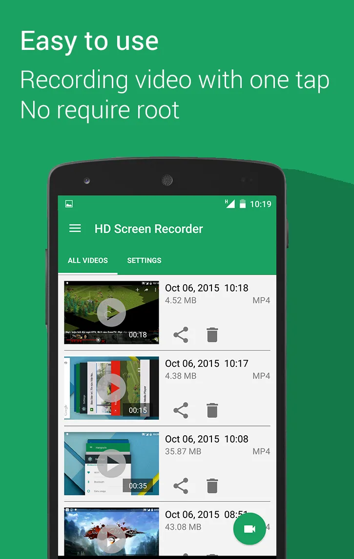 HD Screen Recorder - No Root | Indus Appstore | Screenshot