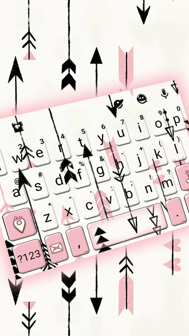 Pink Arrow Keyboard Theme | Indus Appstore | Screenshot