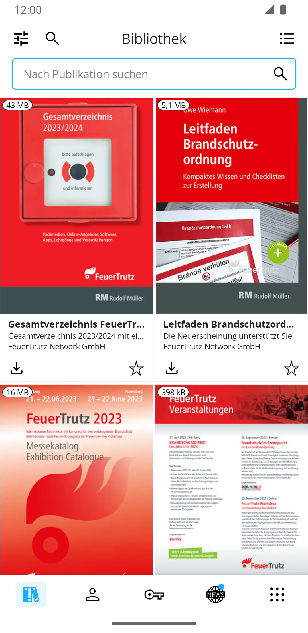 Medien FeuerTrutz | Indus Appstore | Screenshot