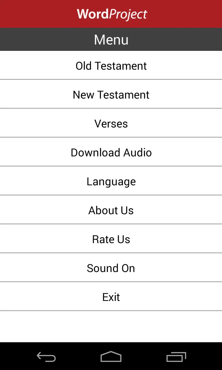 WORDPROJECT AUDIO BIBLE | Indus Appstore | Screenshot