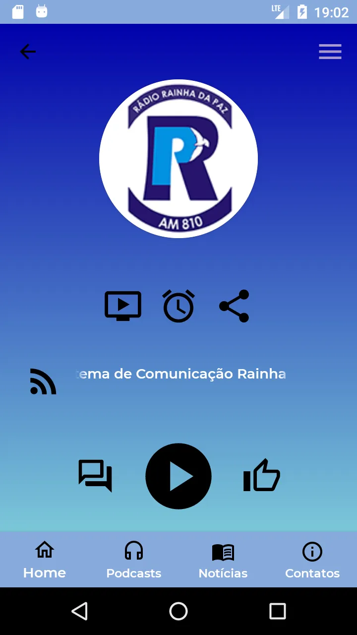 Rádio Rainha da Paz | Indus Appstore | Screenshot