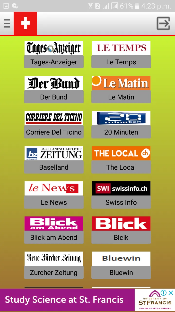 Switzerland Newspapers | Indus Appstore | Screenshot