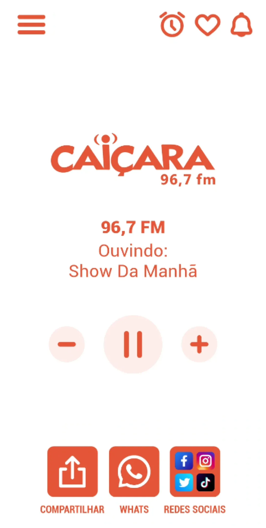 Rádio Caiçara - 96,7 FM | Indus Appstore | Screenshot