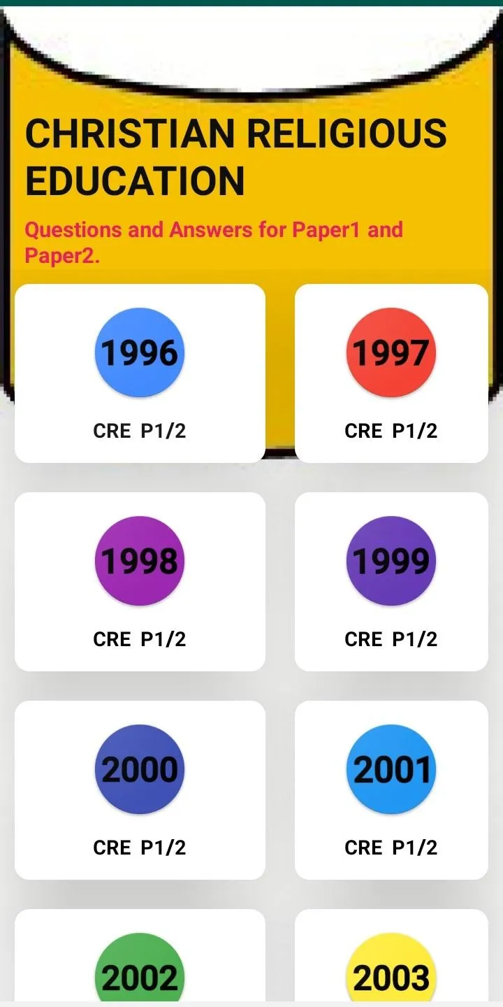 Kcse Cre Past Papers | Indus Appstore | Screenshot